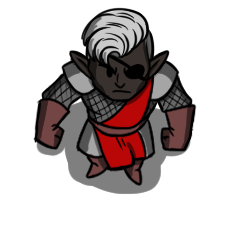 Male Drow Captain by Hammertheshark